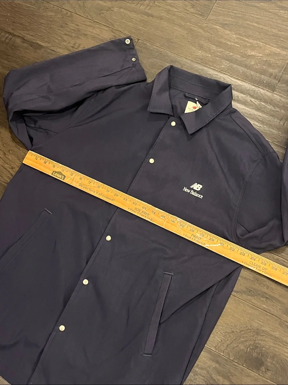 New Balance Made in USA Woven Nylon Shirt Jacket new Mens Size Medium